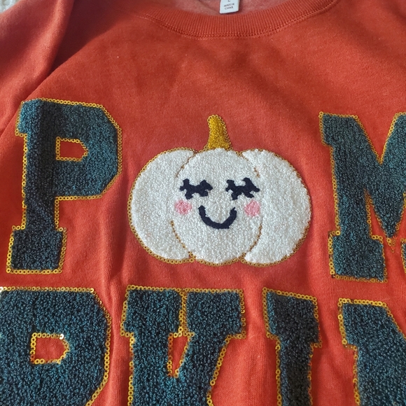 Chenille Pumpkin Sweatshirt-NWT - Picture 7 of 8